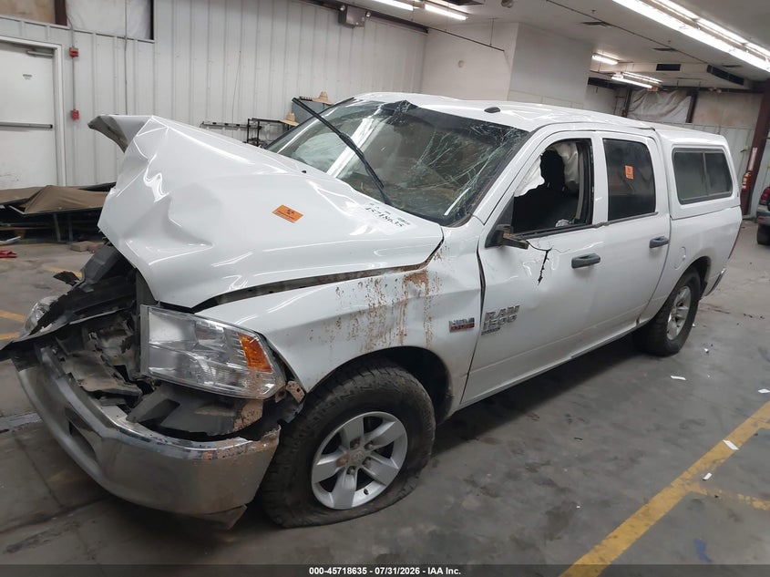 Vin: 3c6rr7ktxmg623096, lot: 46217317, ram 1500 classic tradesman  4x4 5'7 box 20212
