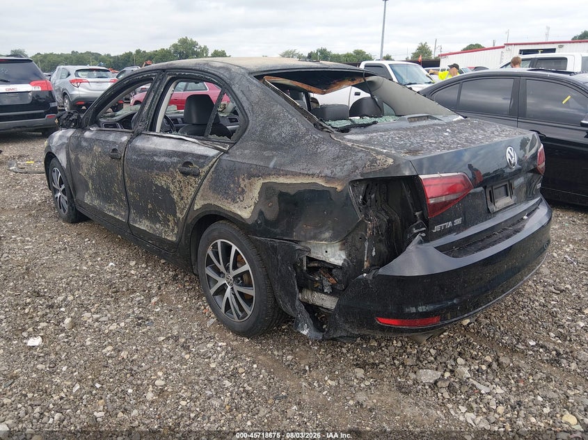 Vin: 3vwdb7aj3hm384311, lot: 46217357, volkswagen jetta 1.4t se 20173
