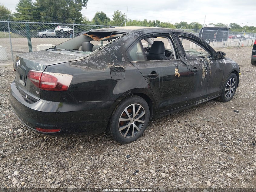Vin: 3vwdb7aj3hm384311, lot: 46217357, volkswagen jetta 1.4t se 20174