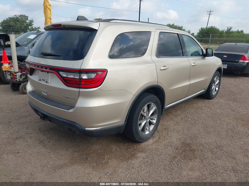 Vin: 1c4rdhdg7ec348966, lot: 46217365, dodge durango limited 20144