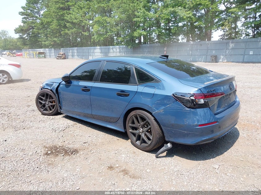 Vin: 2hgfe2f58sh588191, lot: 46217432, honda civic sport 20253