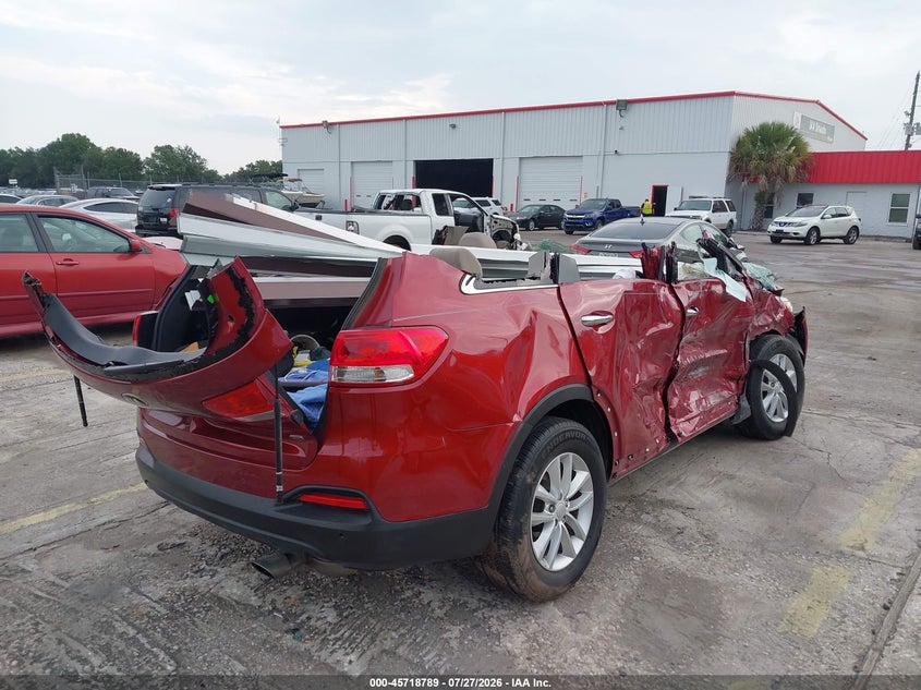 Vin: 5xypg4a37jg397311, lot: 46217471, kia sorento 2.4l lx 20184