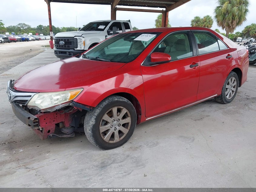 Vin: 4t1bf1fk5cu520287, lot: 46217479, toyota camry le 20122