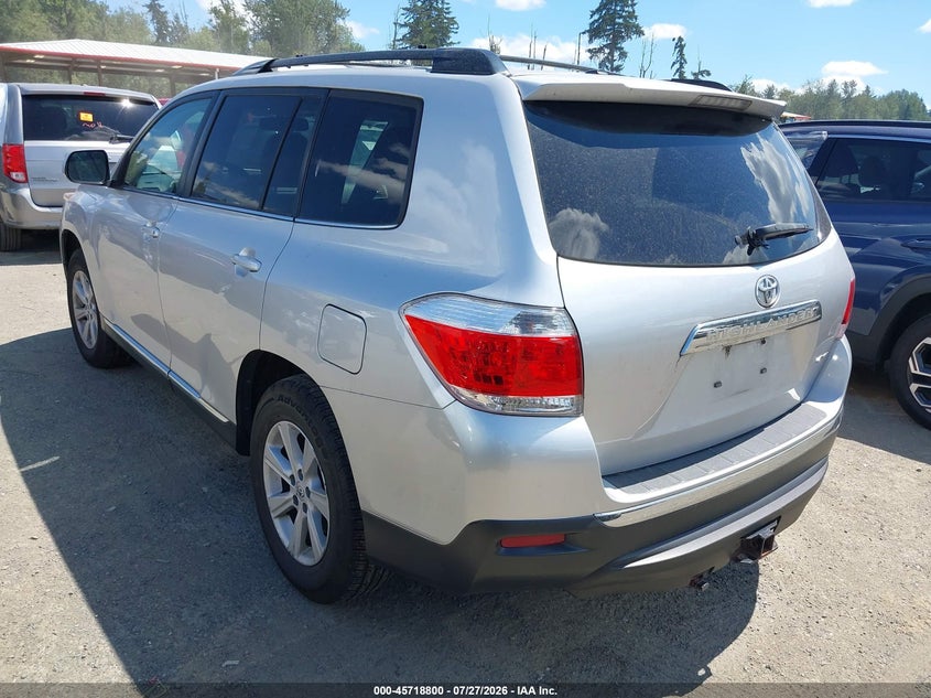 Vin: 5tdbk3eh6cs100978, lot: 46217482, toyota highlander se v6 20123