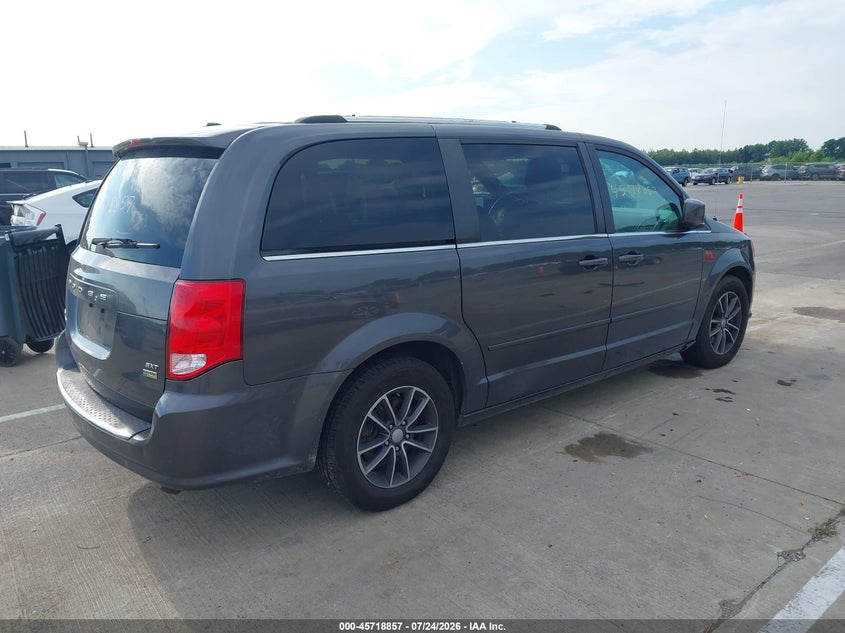 Vin: 2c4rdgcg5hr847255, lot: 46217539, dodge grand caravan sxt 20174