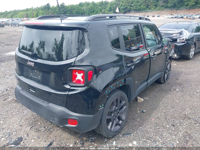 Vin: zacnjdbb5mpn31765, lot: 46217562, jeep renegade 80th anniversary 4x4 20214