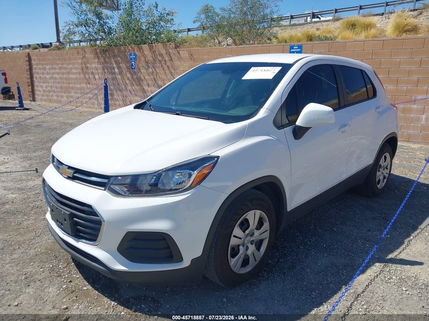Vin: 3gncjksb0jl355136, lot: 46217569, chevrolet trax ls 20182