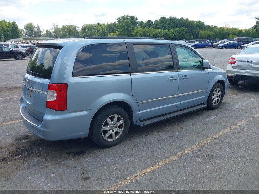 Vin: 2c4rc1bgxdr555144, lot: 46217603, chrysler town & country touring 20134
