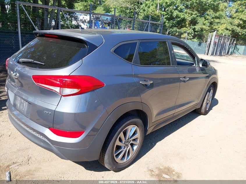 Vin: km8j2ca49ju761052, lot: 46217611, hyundai tucson se 20184