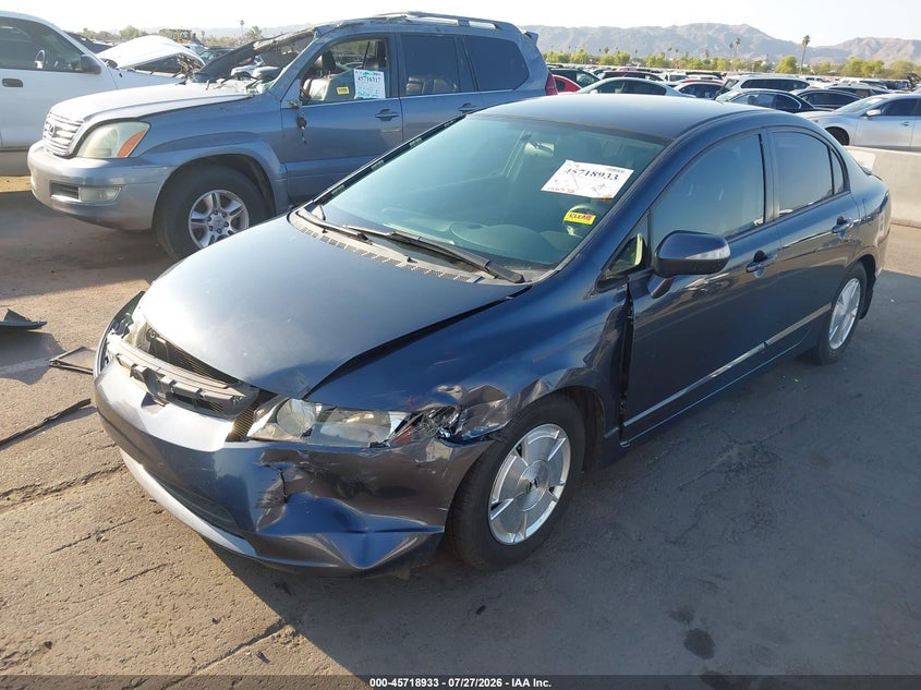 2007 HONDA CIVIC SEDAN 1.3L I-4 VVT, 93HP