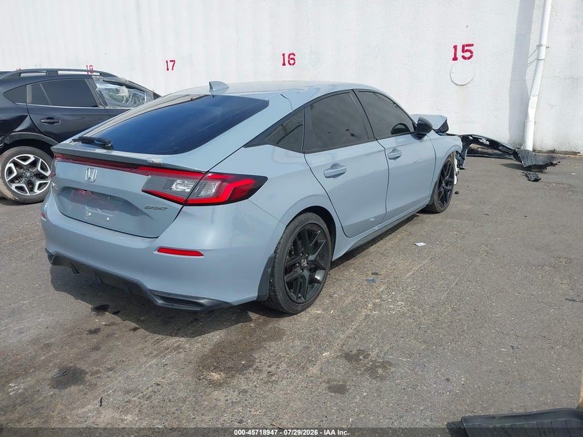 Vin: 19xfl2h81re004229, lot: 46217629, honda civic sport 20244