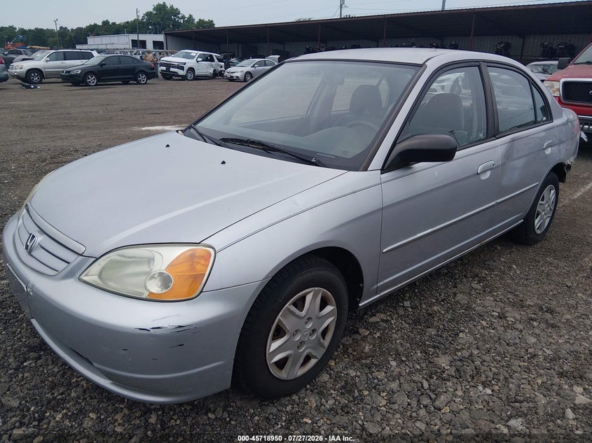 2003 Honda Civic, Обычный износ, IAAI, VIN 1HGES166X3L031682 — фото 2