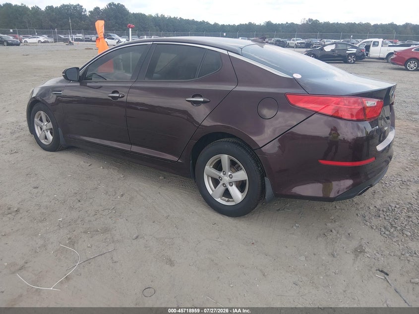 Vin: 5xxgm4a70fg396203, lot: 46217641, kia optima lx 20153