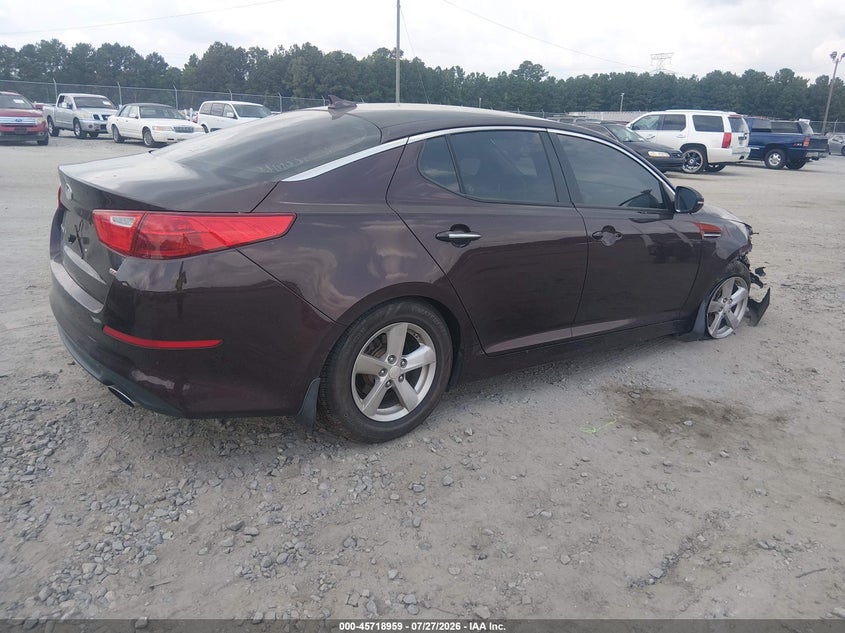 Vin: 5xxgm4a70fg396203, lot: 46217641, kia optima lx 20154