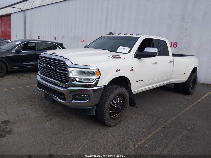 Vin: 3c63rrjl5mg537598, lot: 46217662, ram 3500 laramie  4x4 8' box 20212