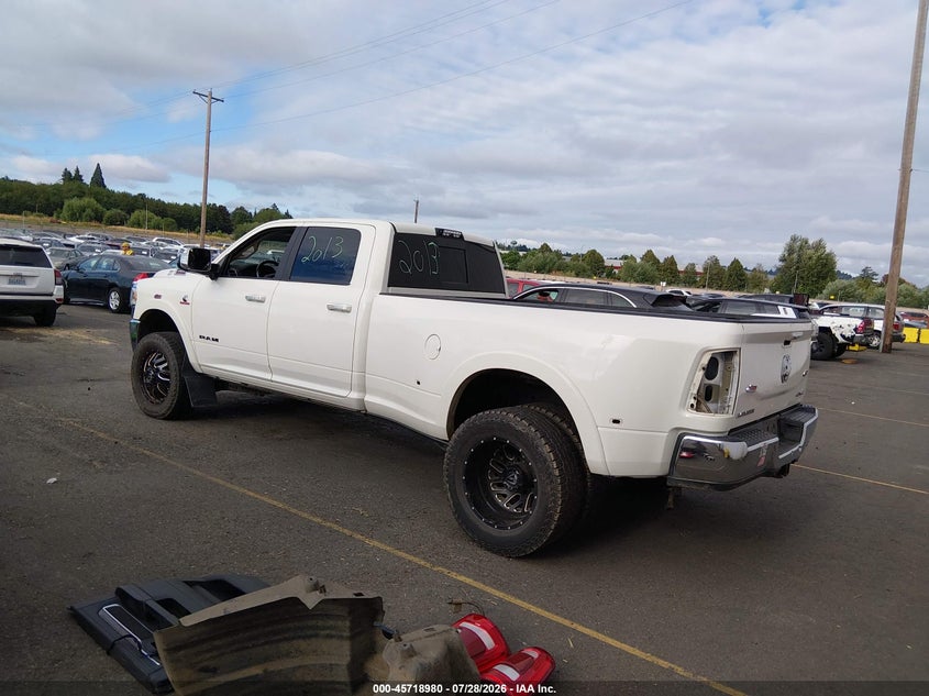 Vin: 3c63rrjl5mg537598, lot: 46217662, ram 3500 laramie  4x4 8' box 20213