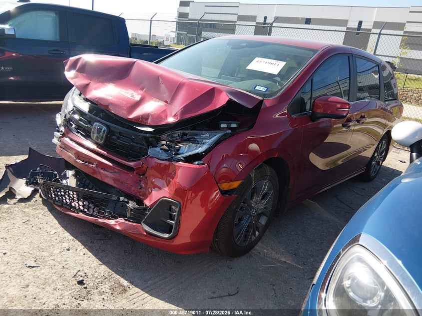 Vin: 5fnrl6h80sb017557, lot: 46217693, honda odyssey touring 20252
