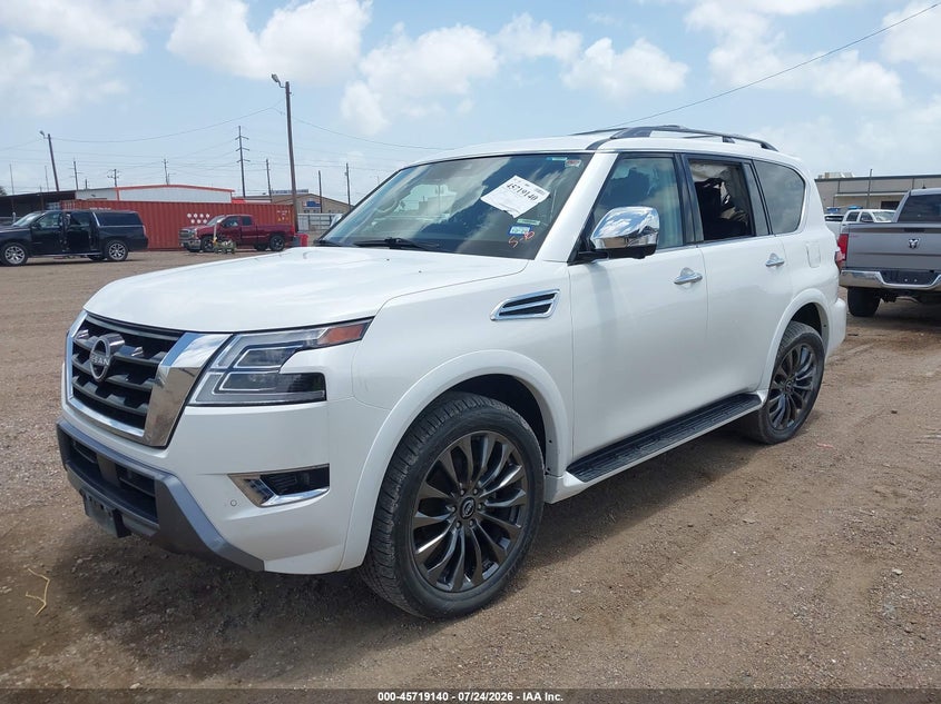 Vin: jn8ay2cc3p9183841, lot: 46217822, nissan armada platinum 2wd 20232