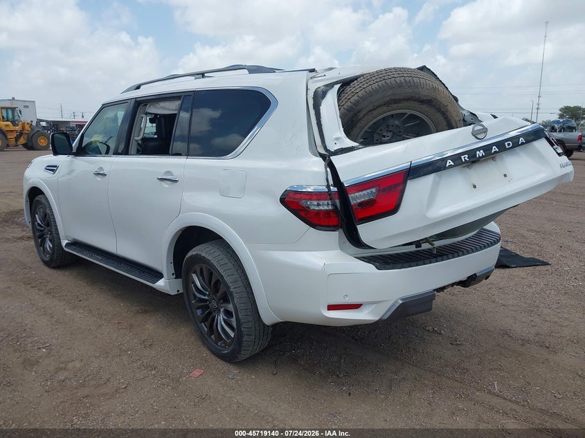 Vin: jn8ay2cc3p9183841, lot: 46217822, nissan armada platinum 2wd 20233