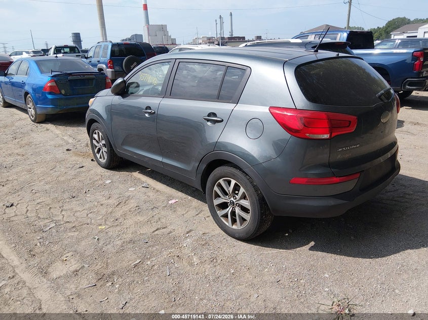 Vin: kndpb3ac2e7561771, lot: 46217825, kia sportage lx 20143