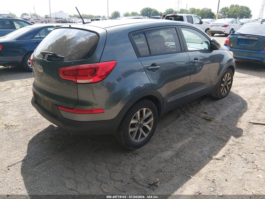 Vin: kndpb3ac2e7561771, lot: 46217825, kia sportage lx 20144