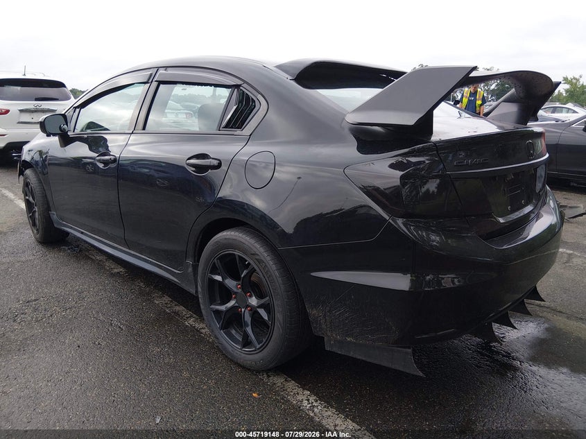 Vin: 19xfb2f7xfe220105, lot: 46217830, honda civic se 20153