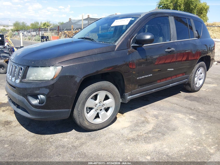 Vin: 1c4njcba1ed830500, lot: 46217853, jeep compass sport 20142