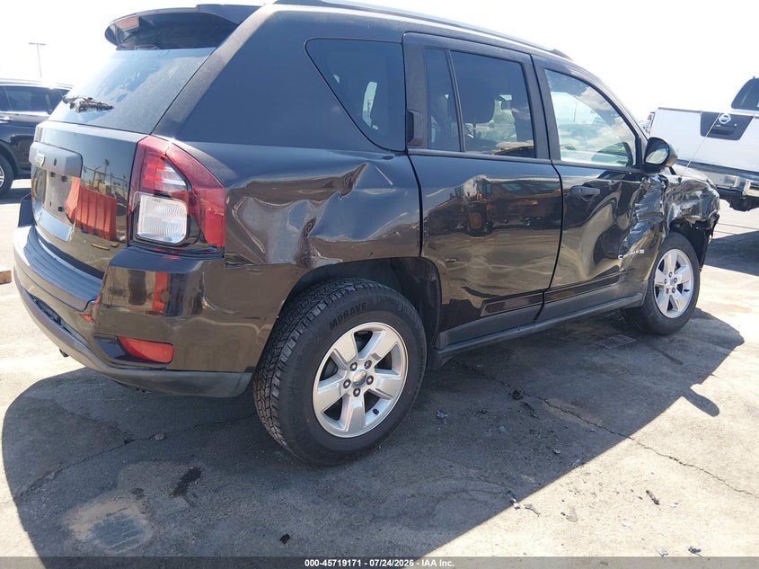 Vin: 1c4njcba1ed830500, lot: 46217853, jeep compass sport 20144