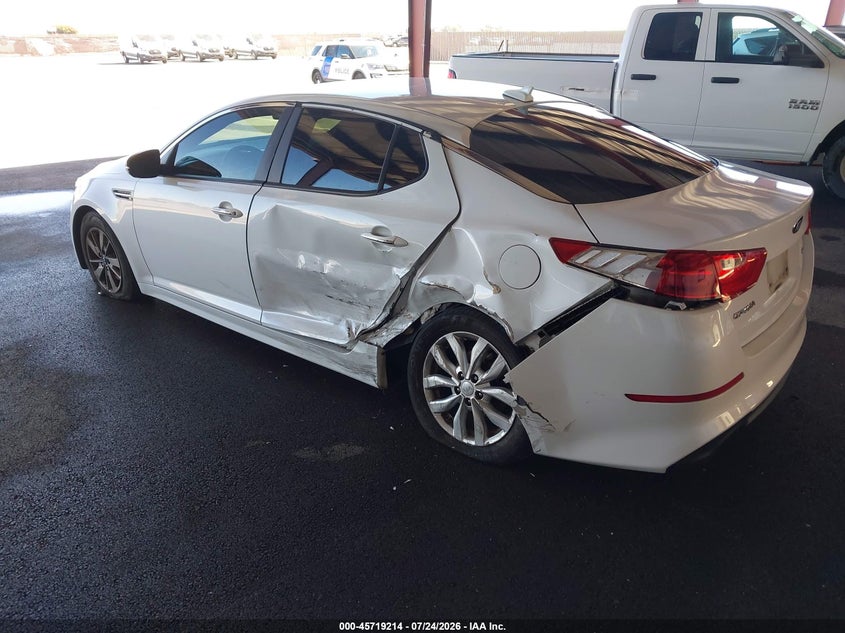 Vin: 5xxgm4a77fg471897, lot: 46217896, kia optima lx 20153