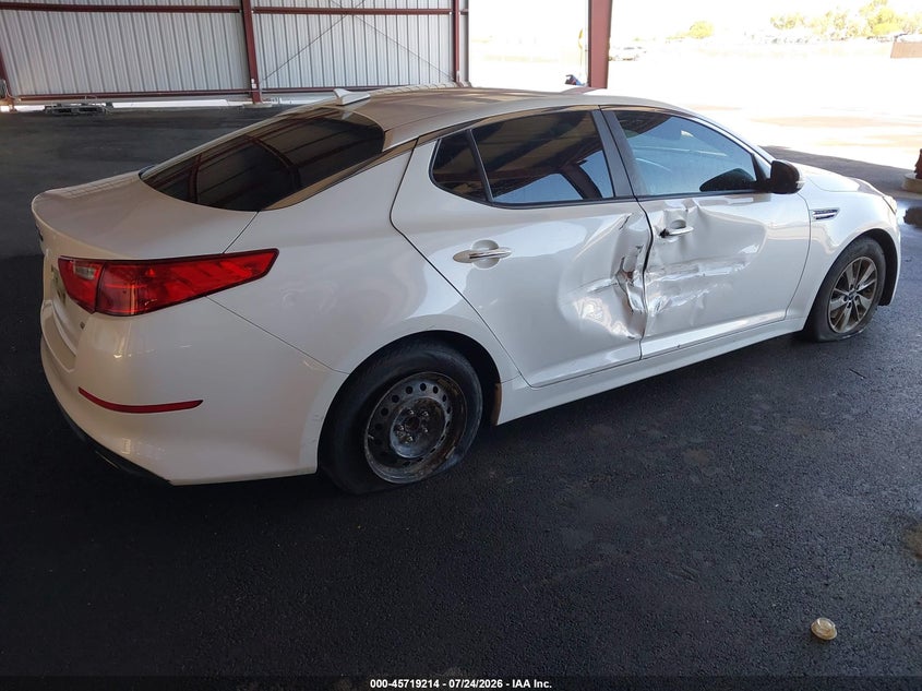Vin: 5xxgm4a77fg471897, lot: 46217896, kia optima lx 20154