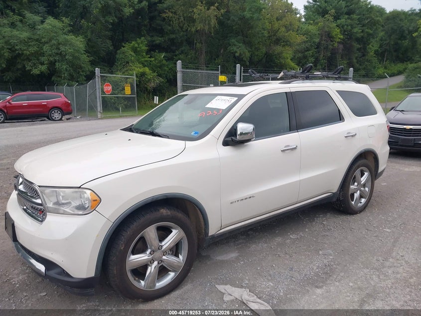 Vin: 1d4se5gt0bc725285, lot: 46217935, dodge durango citadel 20112