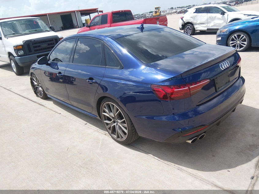 Vin: waub4af47la063136, lot: 46217961, audi s4 premium plus tfsi quattro tiptronic 20203