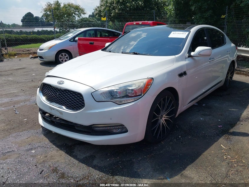 Vin: knalw4d48f6018510, lot: 46218046, kia k900 luxury 20152