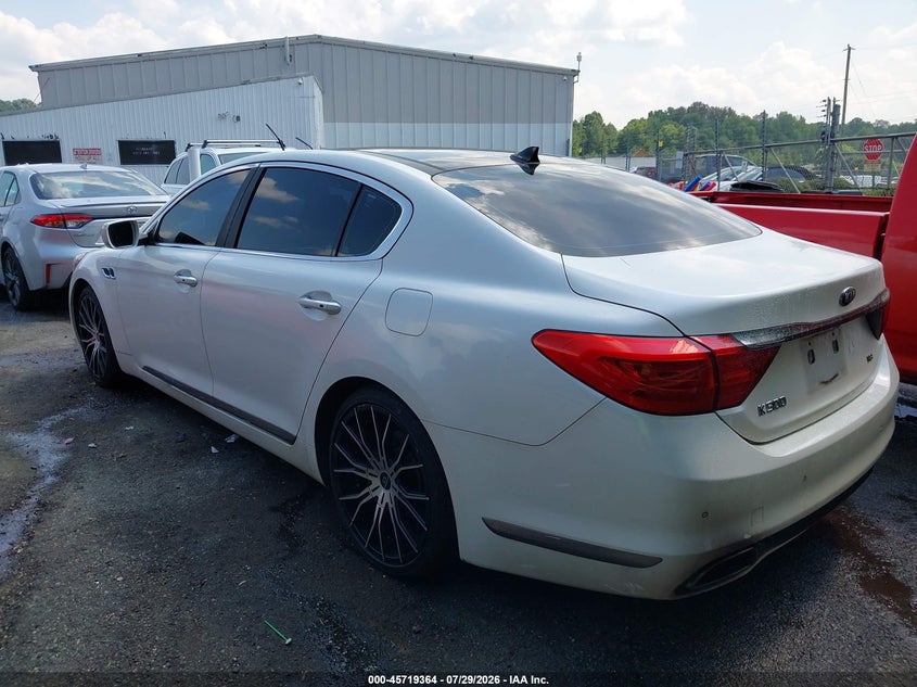 Vin: knalw4d48f6018510, lot: 46218046, kia k900 luxury 20153