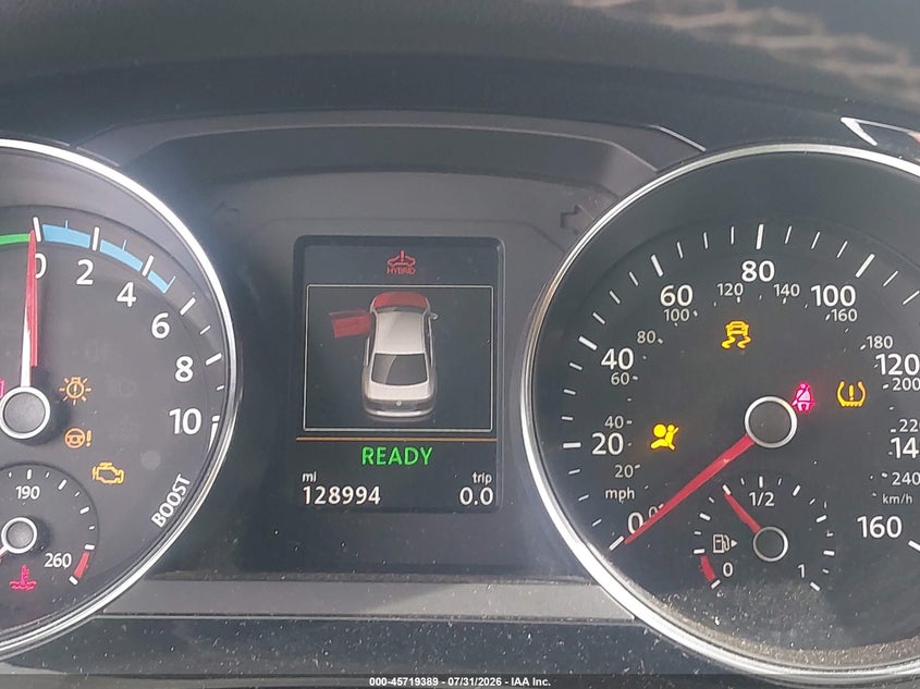 2016 VOLKSWAGEN JETTA HYBRID auction photo 7