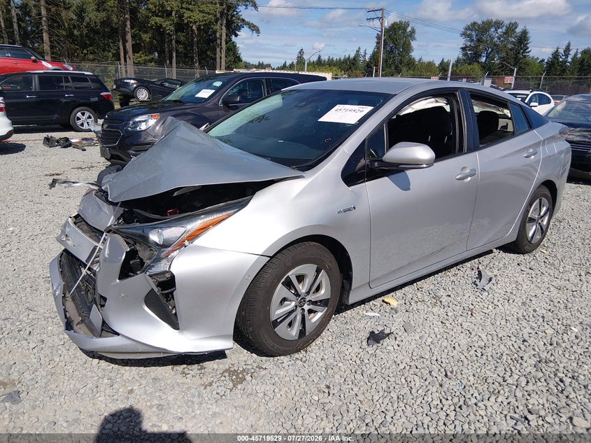 Vin: jtdkbrfu4j3585599, lot: 46218211, toyota prius two 20182