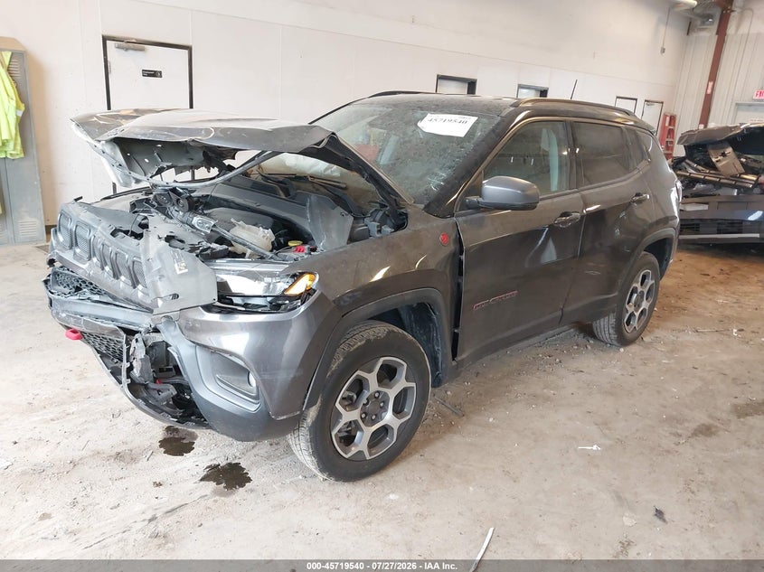 Vin: 3c4njddb2nt186429, lot: 46218222, jeep compass trailhawk 4x4 20222