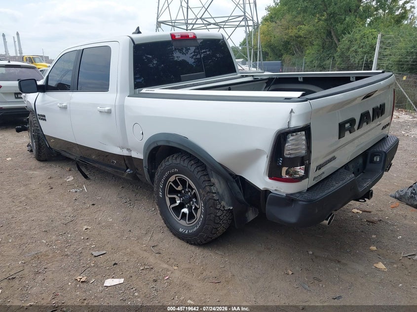 Vin: 1c6rr7yt4hs595172, lot: 46218324, ram 1500 rebel  4x4 5'7 box 20173