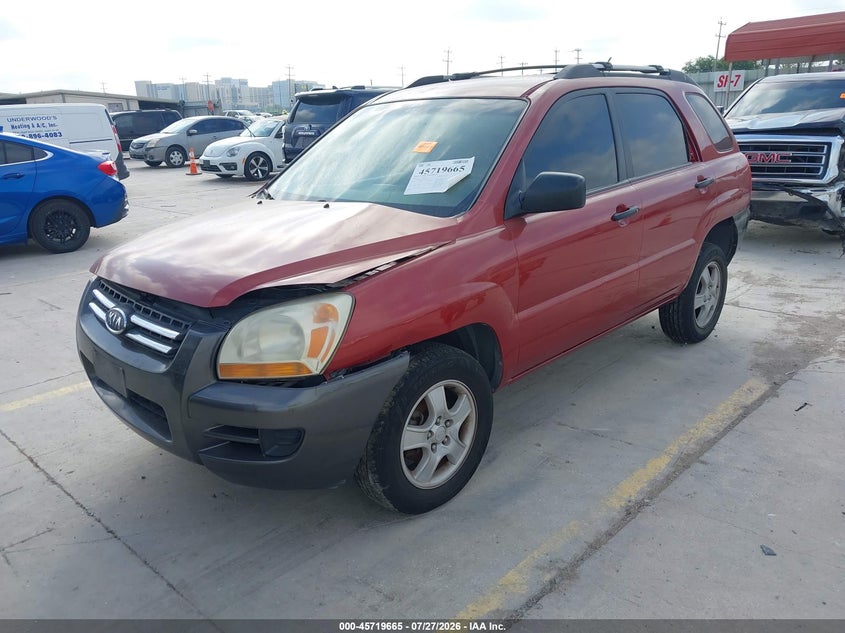 2007 Kia Sportage, Right Front, IAAI, VIN KNDJF724477443572 — photo 2