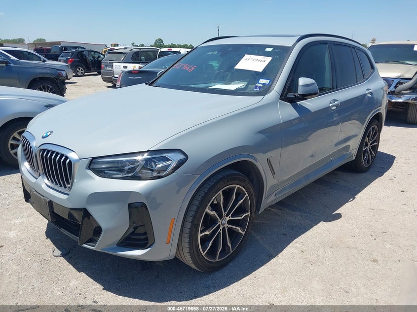 Vin: 5ux43dp01n9l93174, lot: 46218350, bmw x3 sdrive30i 20222