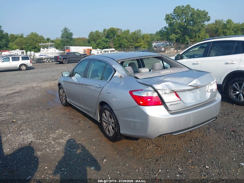 Vin: 1hgcr2f39ea287907, lot: 46218456, honda accord lx 20143