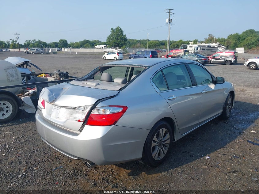 Vin: 1hgcr2f39ea287907, lot: 46218456, honda accord lx 20144