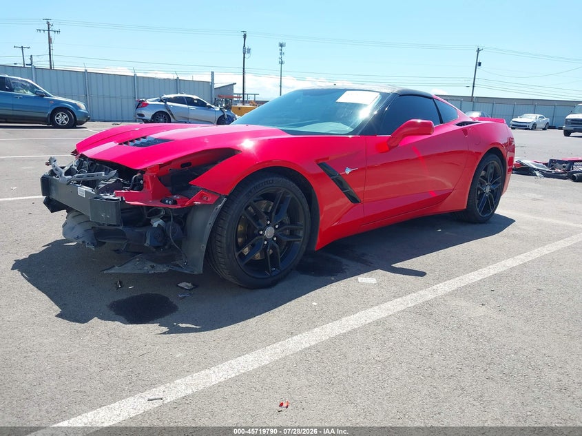 Vin: 1g1yg2d70e5127822, lot: 46218471, chevrolet corvette stingray z51 20142