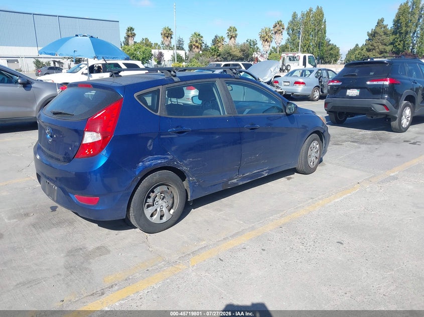 Vin: kmhct5ae3hu331439, lot: 46218483, hyundai accent se 20174