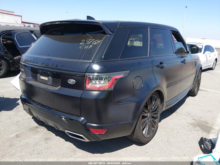 Vin: salwv2sv3ka841283, lot: 46218501, land rover range rover sport hse dynamic 20194