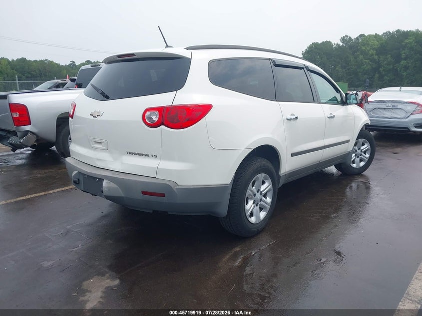 Vin: 1gnkreedxbj415810, lot: 46218601, chevrolet traverse ls 20114