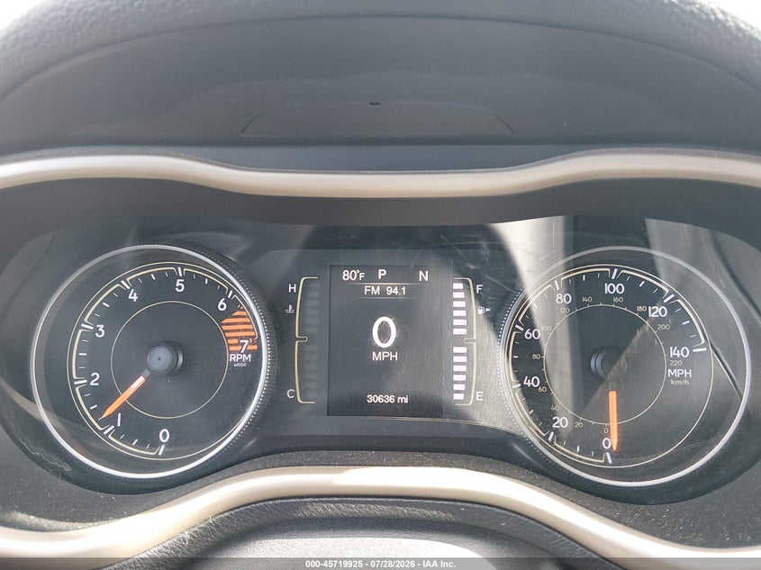 2017 JEEP CHEROKEE SPORT UTILITY VEHICLE 2.4L I-4 VVT, 184HP