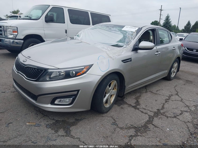 Vin: knagm4a75f5585740, lot: 46218633, kia optima lx 20152