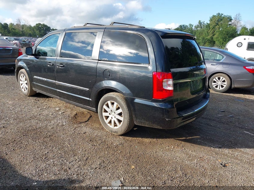Vin: 2c4rc1bg2gr221002, lot: 46218707, chrysler town & country touring 20163