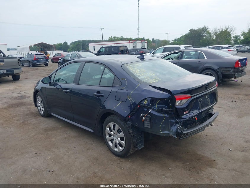 Vin: 5yfb4mde5sp266844, lot: 46218729, toyota corolla le 20253